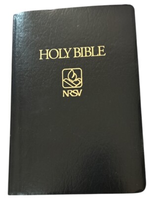 Holy Bible NRSV Words Of Christ In Red Study Help Black Nelson Please Read-image