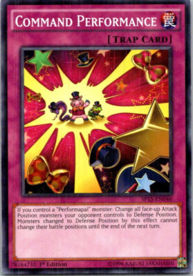 Command Performance (Shatterfoil) SP15-EN046 Yu-Gi-Oh! Light Play 1st Edition-image