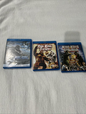 King Kong (2005) King King Escapes (1967) King Kong Vs Godzilla (1962)3 Bluerays-image
