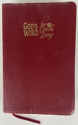 God's Word for Each Day - Red Faux Leather Binding - World Publishing 1995-image