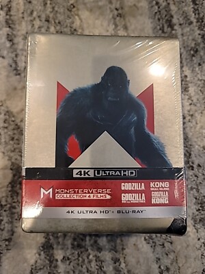 GODZILLA KING KONG 4K UHD Blu-ray Monsterverse Steelbook Collection DENTED BOX-image