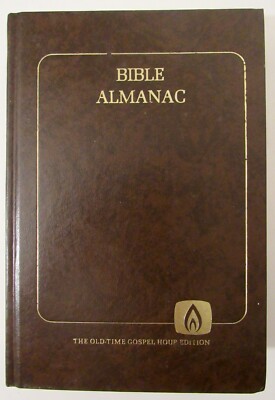 THE BIBLE ALMANAC  Old-Time Gospel Hour Edition 1980 Falwell Vintage Archaeology-image