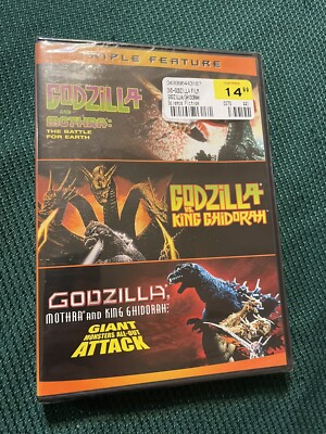 Godzilla Vs. King Ghidorah (DVD, 1992) G. & Mothra / Mothra & King Gidorah  NEW!-image