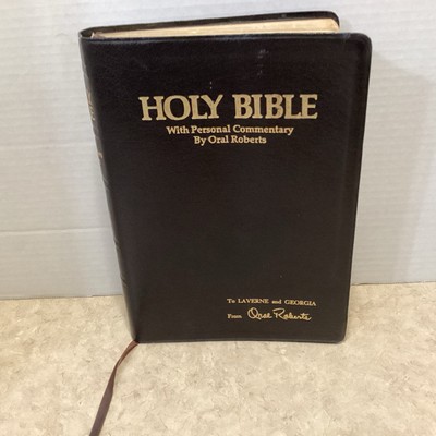 HOLY BIBLE 1981 ORAL ROBERTS EDITION - KING JAMES VERSION- GENUINE LEATHER COVER-image