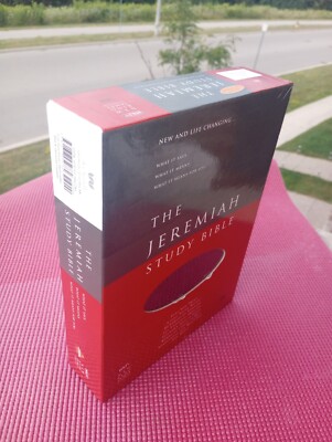 The Jeremiah Study Bible, NKJV: Genuine Black Leather: What It Says. What It...-image