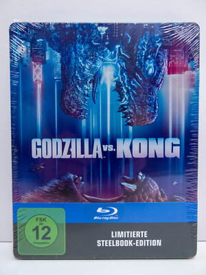 Godzilla Vs Kong Blu-ray Limited Edition Steelbook German Import-image
