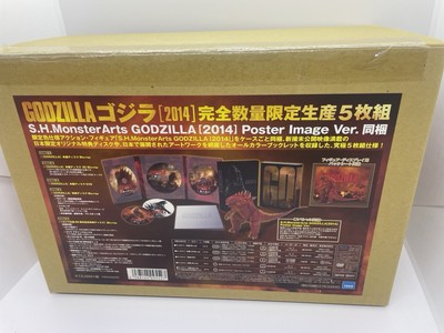 S.H.MonsterArts GODZILLA 2014 GODZILLA Poster Image Ver Blu-ray TOHO From Jp NEW-image