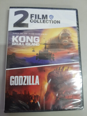 BRAND NEW 2 Film Collection : Kong Skull Island (2017) & Godzilla (2014) DVD Set-image