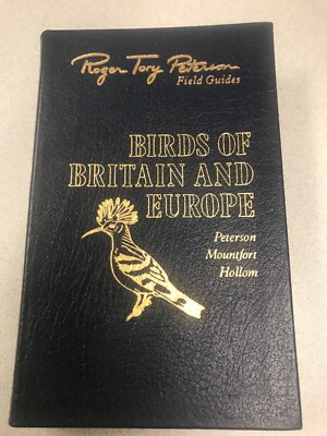 ROGER TORY PETERSON FIELD GUIDE LEATHER BOUND BIRDS OF BRITAIN AND EUROPE BOOK-image