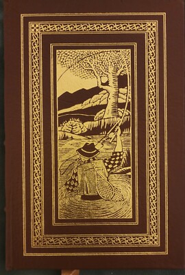 Signed Bright Rivers Nick Lyons Easton Press Vtg Leather Bound Fishing Book 1995-image