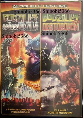 RARE OOP HTF BRAND NEW Godzilla Vs. Destoroyah/ Godzilla Vs. Spacegodzilla DVD-image