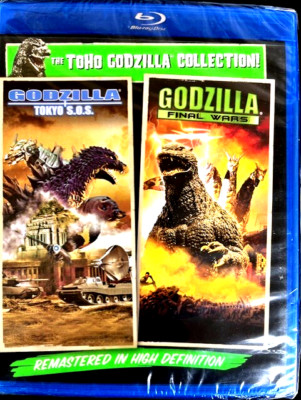 GODZILLA TOKYO S.O.S.-2003 & GODZILLA-FINAL WARS-2004 Toho Blu-Rays W/ Features-image