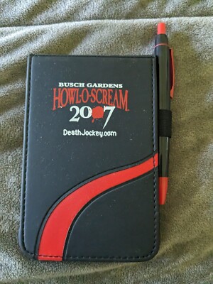 Busch Gardens Howlo-Scream 2007 Death JOckey OOm note pad -image