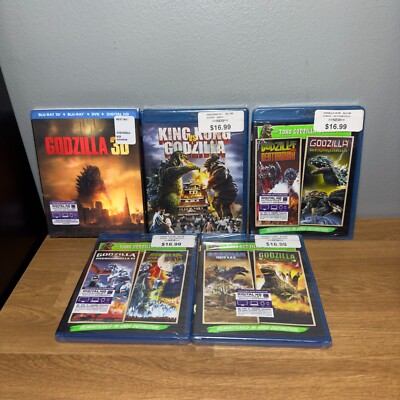Godzilla vs King Kong Destoroyah Megaguirus 3D Blu-ray Toho Collection Lot NEW-image