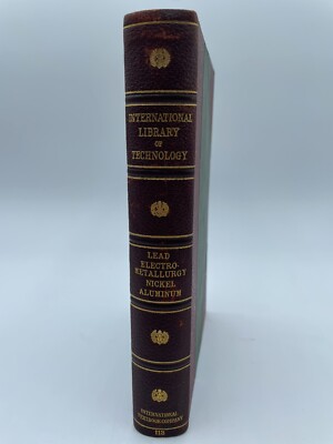 Lead Electro Metallurgy Nickel Aluminum 1911 International Library of Technology-image