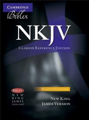 NKJV Clarion Reference Edition NK484: X Black Calf Split Leather-image