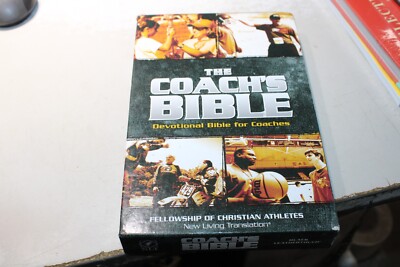 The Coach's Bible: NLT Devotional Bible for Coaches *Leather Touch* Brand New-image