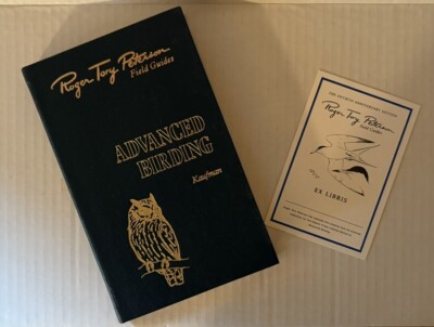 ROGER TORY PETERSON Leather Field Guide Advanced Birding w/ Bookplate-image