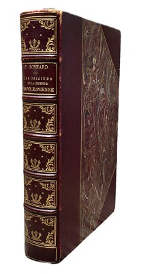Les Origines Legende Napoleonienne Leather Book Napoleon History French Gonnard-image