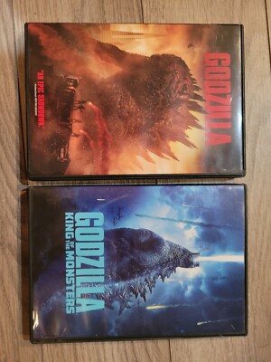 Godzilla (2014) and Godzilla King of the Monsters (2019) DVDs , sold as lot-image