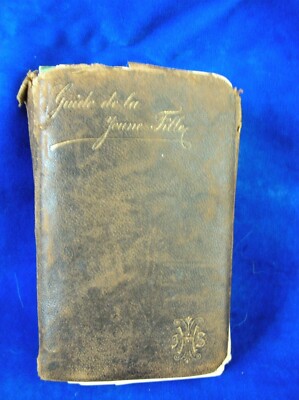 Guide de la Jeune Fille, Diocese de Montreal book, 1891 + religious cards-image