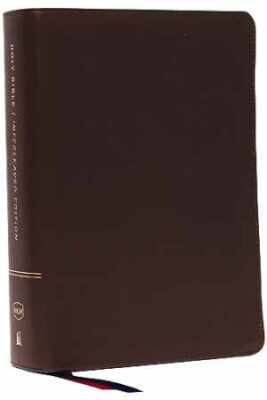 NKJV, Interleaved Bible, Journal - Leather Bound, by Thomas Nelson - Very Good-image