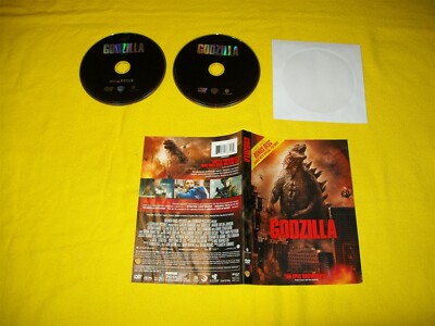 GODZILLA DVD 2 DISC SET WITH COVER ART ONLY NO CASE KEN WATANABE -image