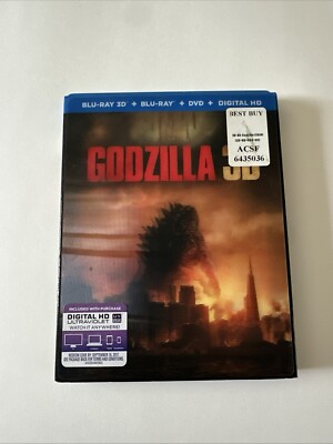 Godzilla (Blu-ray/DVD, 2014, Ultraviolet 3D) + A Good Day To Die Hard-image