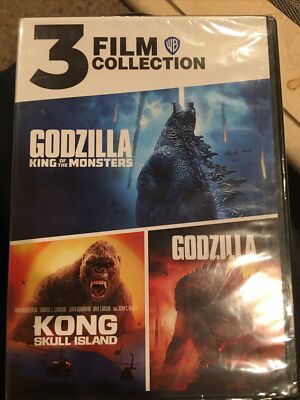 Godzilla / Kong: Skull Island / Godzilla: King of the Monsters (DVD) Brand New!-image