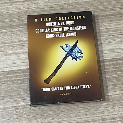 Godzilla and Kong 3-film Collection Iconic Moments LL DVD NEW Sealed Ships FREE-image