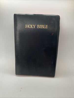Holy Bible - KJV Nelson Words Of Christ In Red - Black Leather Cover-image