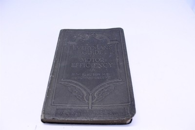 1922 Everyman's Guide to Motor Efficiency by Slauson and Greene Leather Bond -image