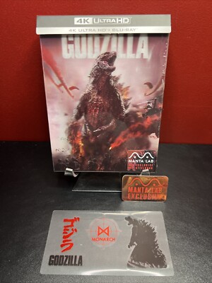 Godzilla Double Lenticular A SteelBook (4K UHD+Blu-ray 2014,Manta Lab) **MINT**-image