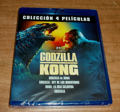 Godzilla & Kong Collection 4 Movies 4 Blu-Ray New Sealed Action-image