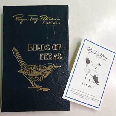 Roger Tory Peterson Field Guides: BIRDS OF TEXAS 2002 HC Leather Bound Bookplate-image