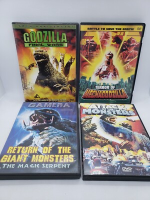 Godzilla & Friends DVD Lot: 5 Classic Monster Films Together! Good Condition!-image