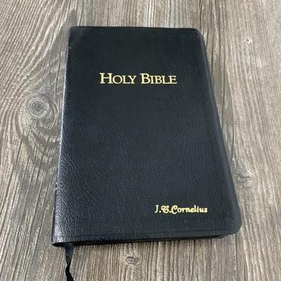 Holy Bible KJV Personal Reference CornerStone Genuine Bonded Leather Red Letter-image