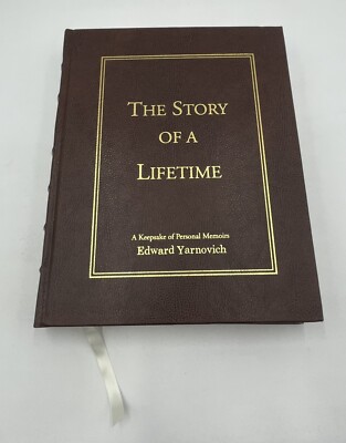 THE STORY OF A LIFETIME by Pamela and Stephen Pavuk LEATHER Bound Guided Memoir-image