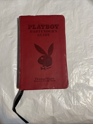 Playboy Bartenders Guide Book 2003 Thomas Mario Special Red Leather Edition-image