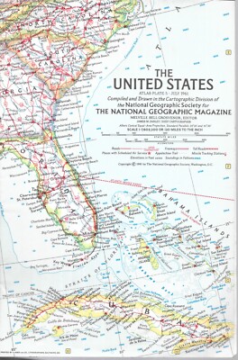 Lot2-27 National Geographic Maps. faux?leather case. All original folds.-image