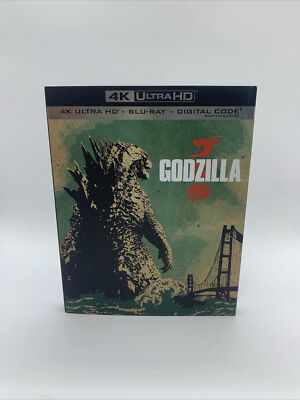Godzilla (2014) on 4K UHD + Blu-ray HD + Digital w/ OOP SLIPCOVER*-image
