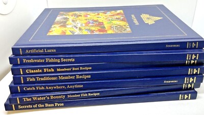 NORTH AMERICAN FISHING CLUB Seven Book Lot Catching Lures Bass Pros Cookbooks-image