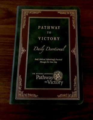 Pathway To Victory Daily Devotional Book By Dr. Robert Jeffress, Leather Bound-image