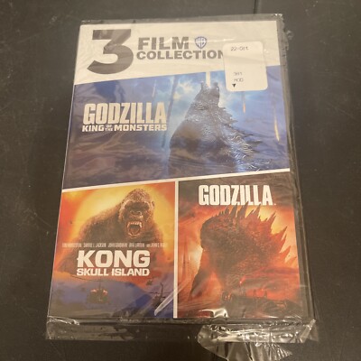 NEW NO SEAL GODZILLA KING OF MONSTERS/KONG SKULL ISLAND/GODZILLA 3 DVD SET-image