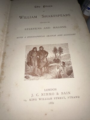 The Plays Of William Shakespeare Printed From The Text Of The Corrected Copies -image