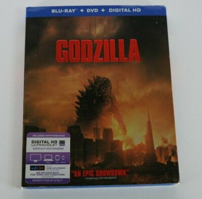 Godzilla (Blu-Ray/DVD/Digital, 2 Disc 2014) W/ Slip Cover ✅Good ✅Tested-image