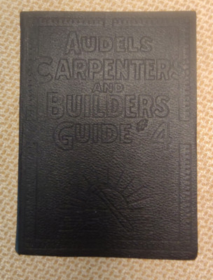 Antique Book 1923 Audels Carpenters and Builders Guide Vol. 4 Leather Softcover-image