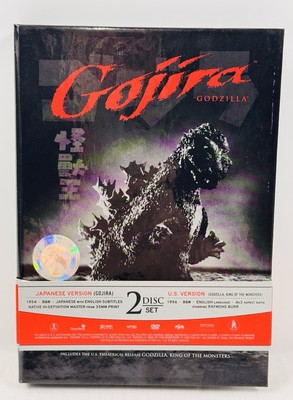 Gojira Godzilla DVD 2006 2 DVD Set Japanese & American Versions Complete W/book-image