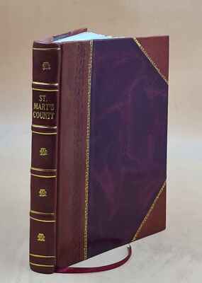 St. Mary'S County Maryland Geological Survey 1907 [Leather Bound]-image