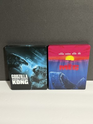 Godzilla VS Kong & The Meg (4K Ultra HD + Blu-ray) Steelbook Lot Mint Ships Box-image